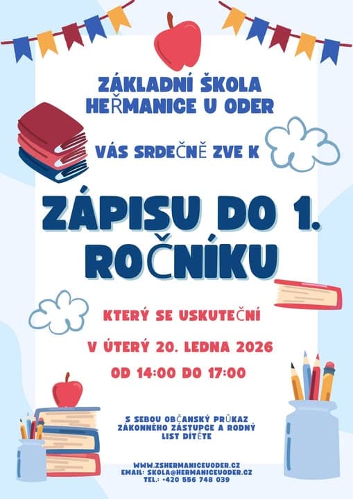 Zápis do 1. ročníku